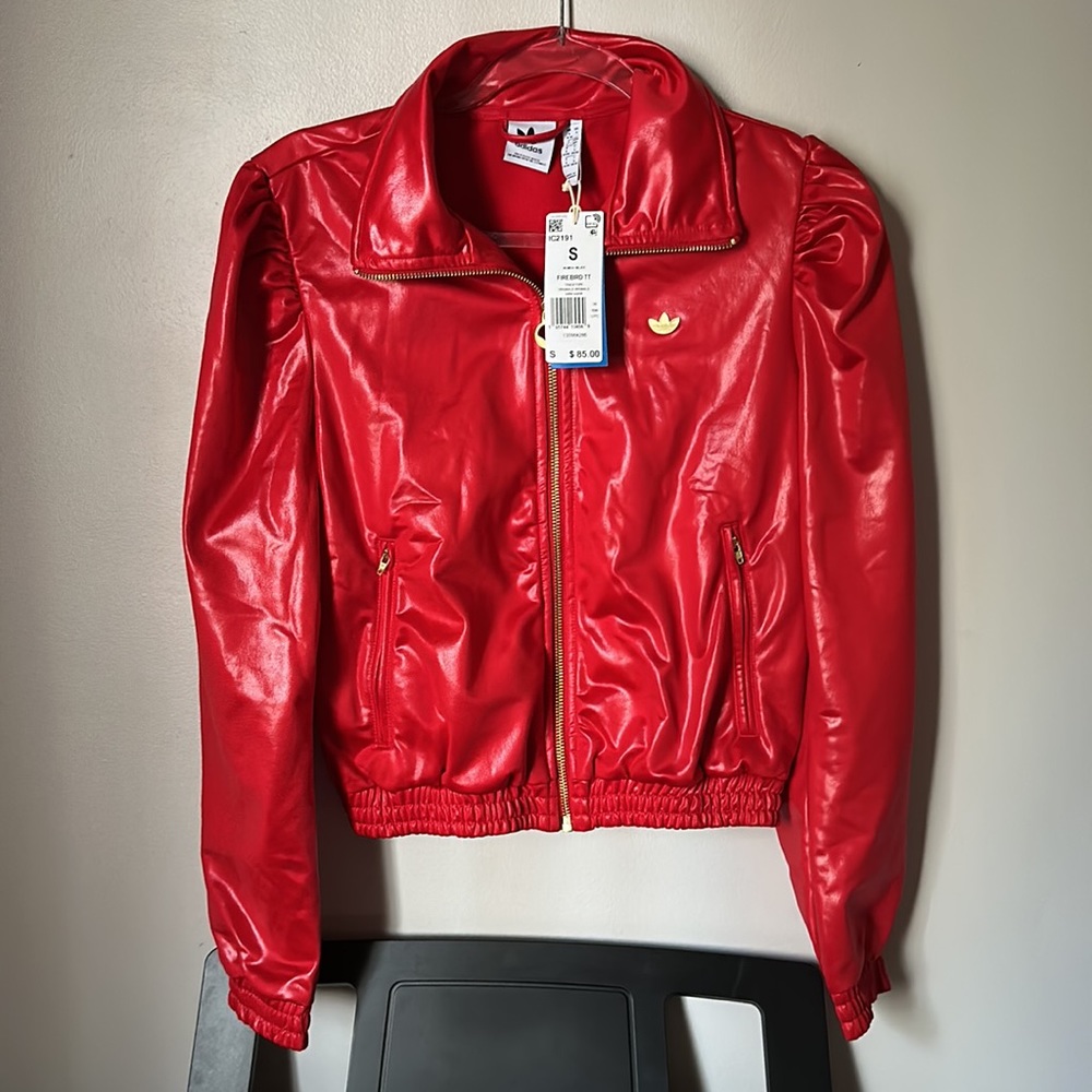 Adidas originals red jack jacket new without tags!